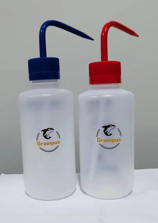 3 pcs of Narrow Mouth Safety Wash Bottles, Vol.500ml, LDPE Material