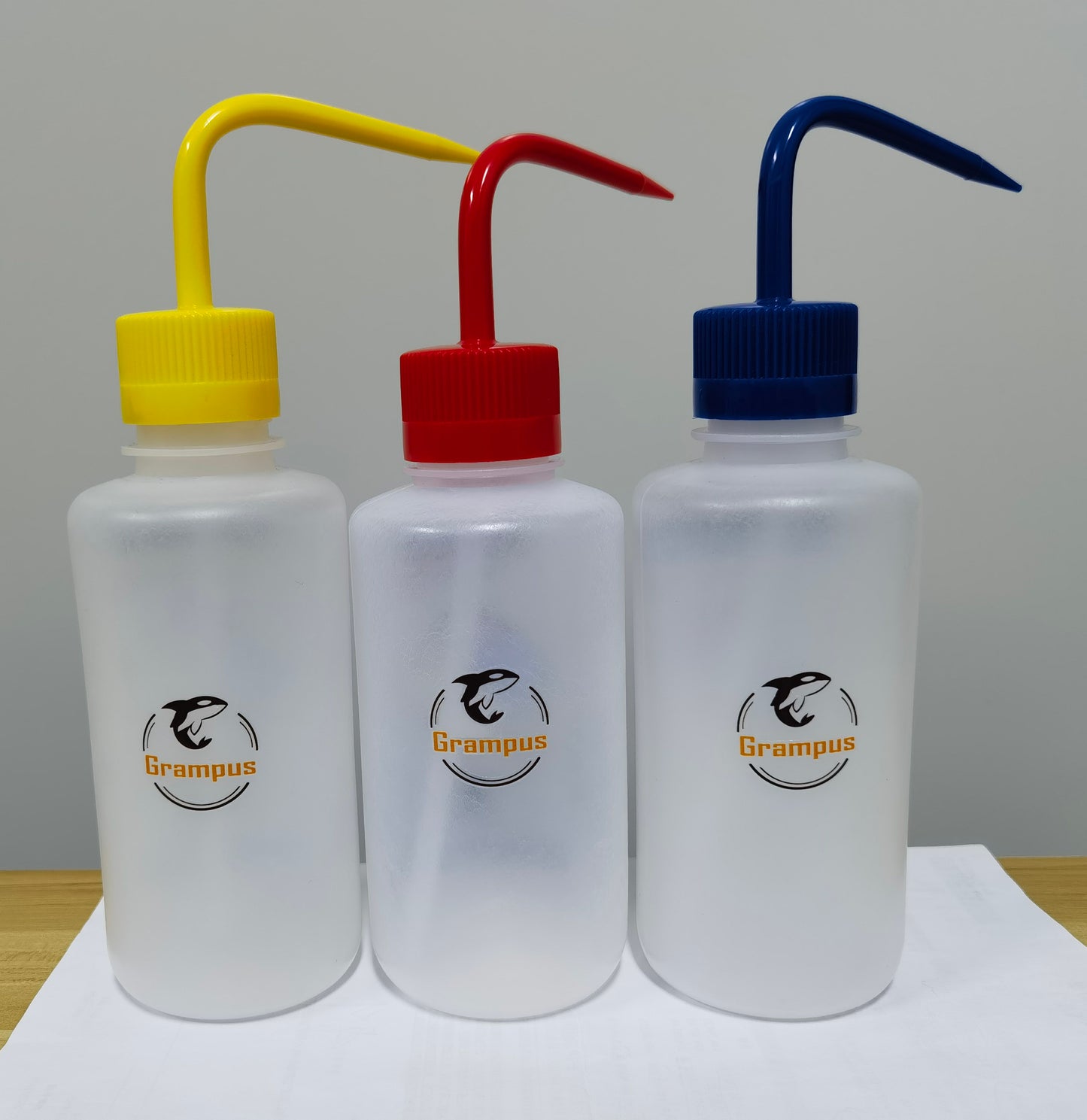 3 pcs of Narrow Mouth Safety Wash Bottles, Vol.500ml, LDPE Material